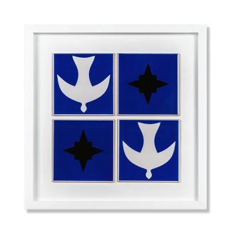 Moldura com 4 azulejos da Igrejinha