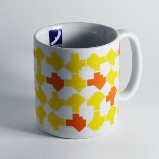 Caneca 300ml - Aeroporto JK amarelo e laranja