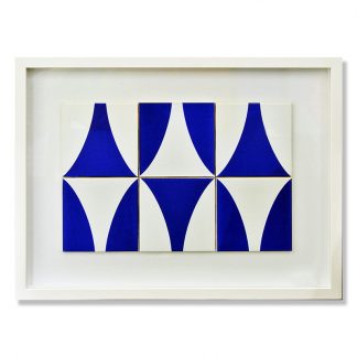 Moldura com 6 azulejos do Brasília Palace Hotel