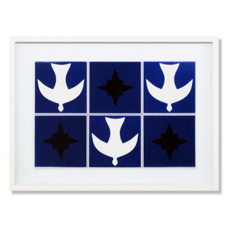 Moldura com 6 azulejos da Igrejinha