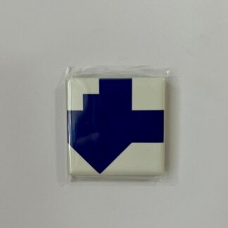 Imã azulejo Aeroporto JK - peça azul