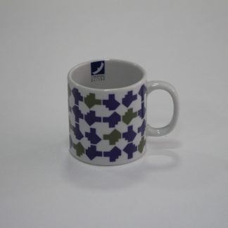 Caneca 110ml - Aeroporto - padrão azul e verde